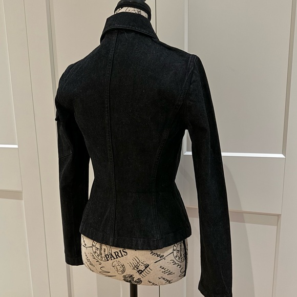 ❌SOLD❌GUCCI Authentic Denim Jean Black Jacket Size Small | 9901566💚 - Picture 9 of 17